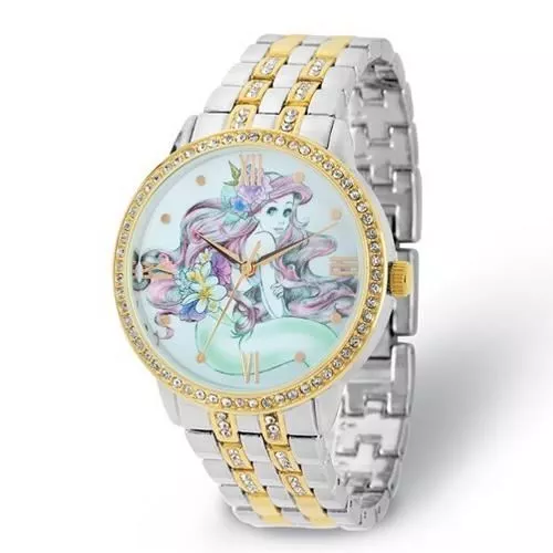 Ladies Disney Ariel Two-tone Metal with Crystals Watch