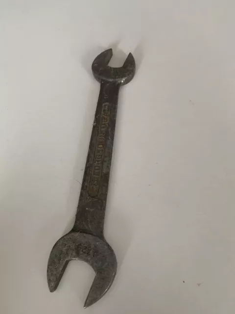 Vintage Craftsman Vanadium 1729 Double Open Ended Wrench 3/4 & 5/8 USA Tool