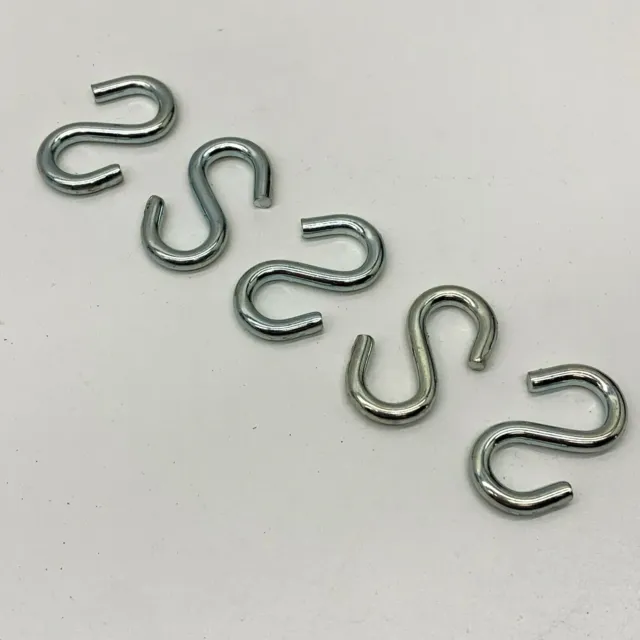(50-Pack) Hindley 11718 Heavy Open Style 1-1/2" S Hooks Zinc Plated
