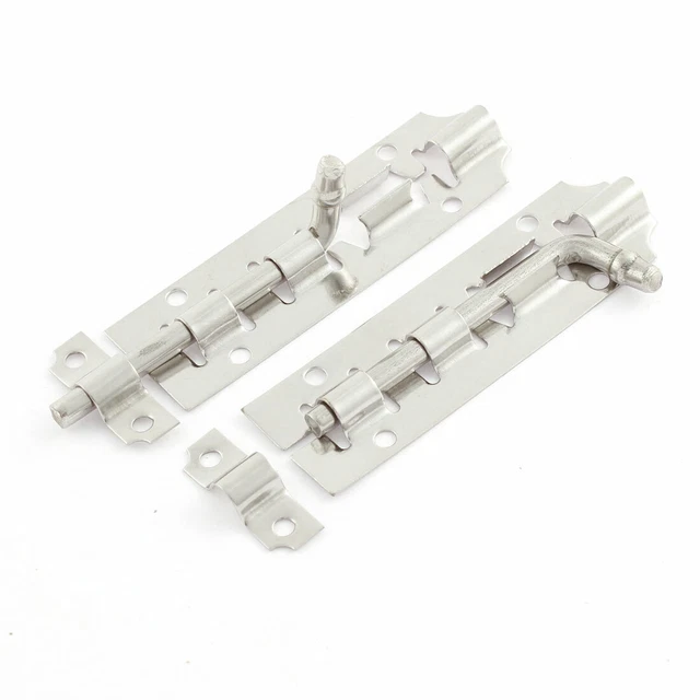 4" Long Stainless Steel Door Gates Latch Slide Lock Barrel Bolt 2 Pcs