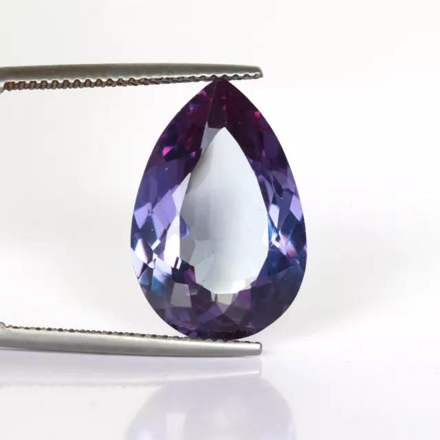 Changement de Couleur Alexandrite 15Ct. Poire Coupe Desseré Gemme pour Birthday