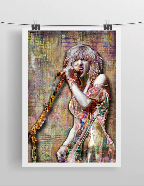 Courtney Love of HOLE Poster,  COURTNEY LOVE Grunge Pop Print Free Shipping Us 2