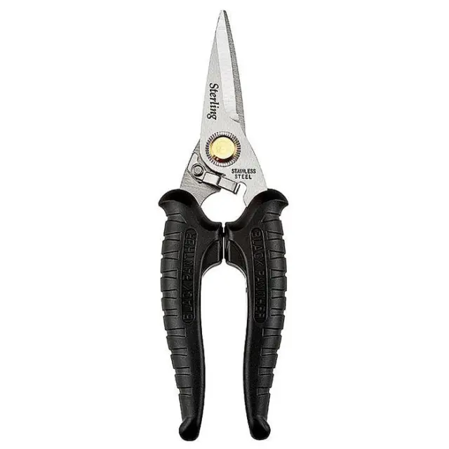Qty 5  Stirling 185mm 7" Black Panther Industrial Grade Snips Stainless Steel