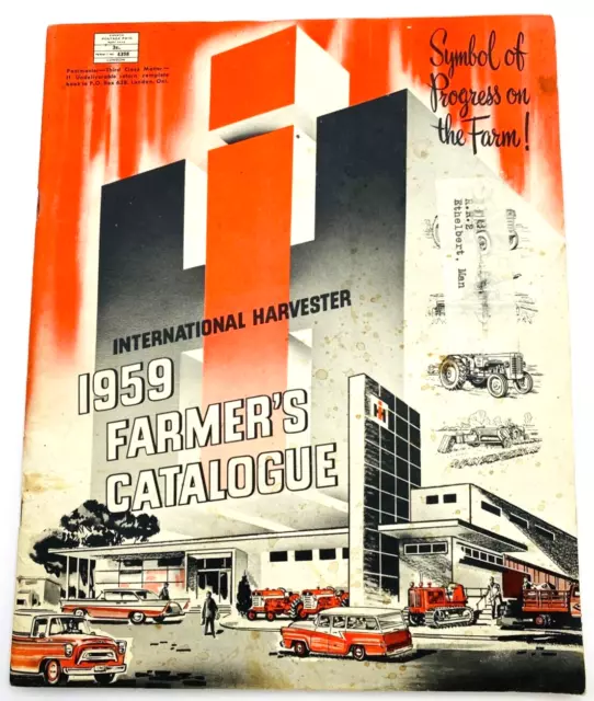 1959 International Harvester GENERAL LINE CATALOG Sales Brochure IH Tractor Farm