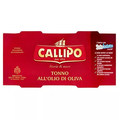 TONNO - ALL'OLIO DI OLIVA - CALLIPO - 2x160 grammi - PESCE