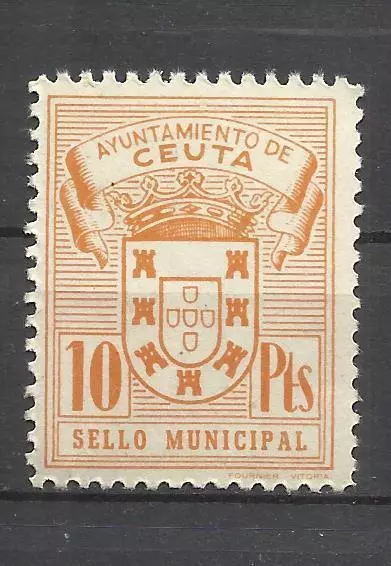 5652-Antiguos Sellos Fiscales Ayuntamiento Ceuta España Norte Africa Mnh**.Spain