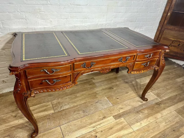 Antique French Mahogany Double Sided Partners Desk . Free Delivery Available