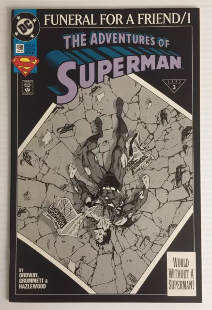 Adventures of SUPERMAN Vol. 1 #498 (1993) Funeral for a Friend DC COMICS