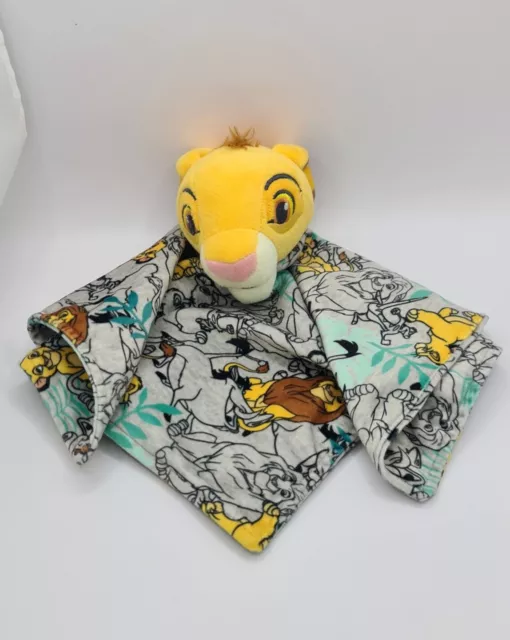 Disney Baby Simba Lovey Security Blanket Lion King Pumba Timon Soft Comforter