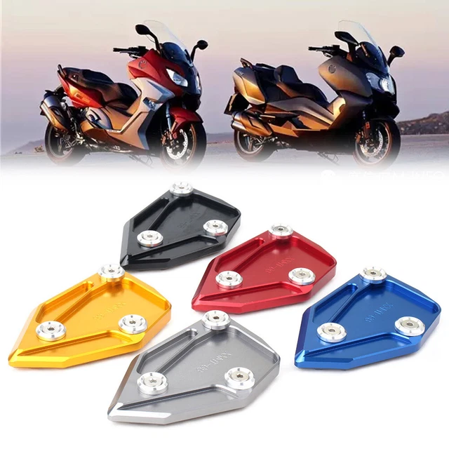 Kickstand Side Stand Plate Pad Extension Base For BMW C650GT 2012-2016 1PC