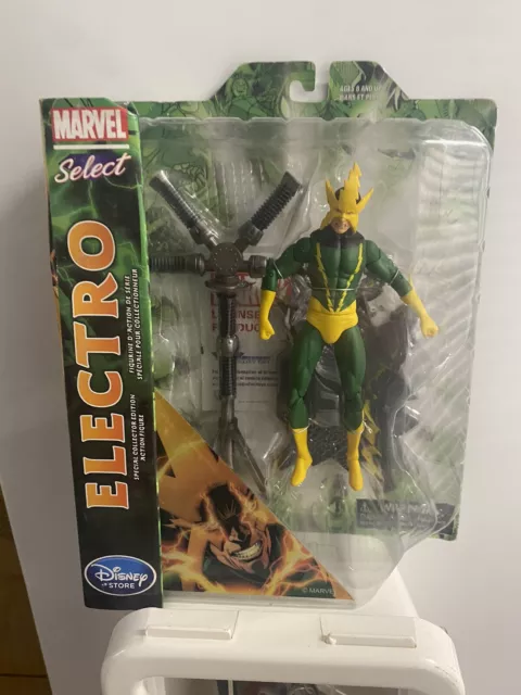 Marvel Select Spider-Man ELECTRO Action Figure Disney Store Exclusive NEW/SEALED