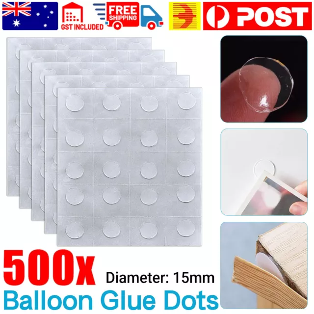 500pcs Balloon Glue Dots Photo Adhesive Party Double Sided Tape Scrapbooking