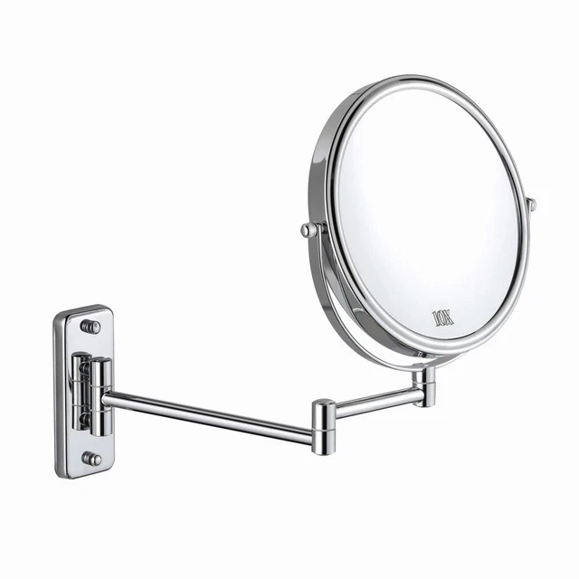 DECLUTTR 8 Inch Wall Mounted Magnifying Mirror with 10x Magnification, Double...