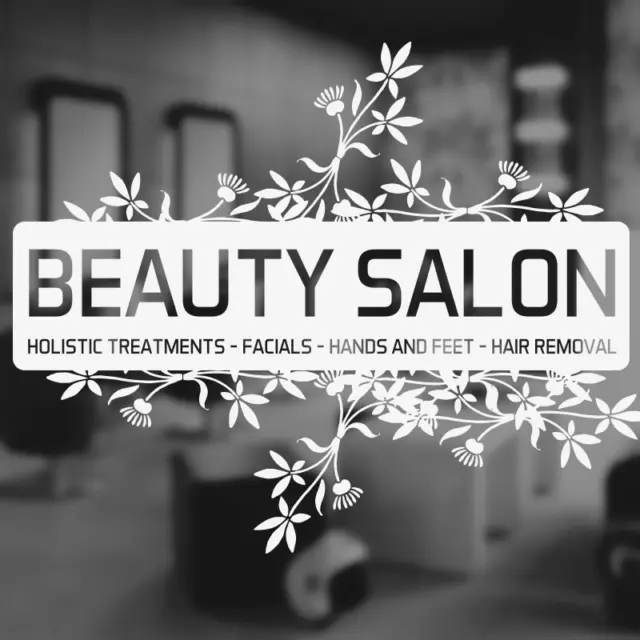 Beauty Salon wall stickers sign hair dressers sign salon wall quote poster decal
