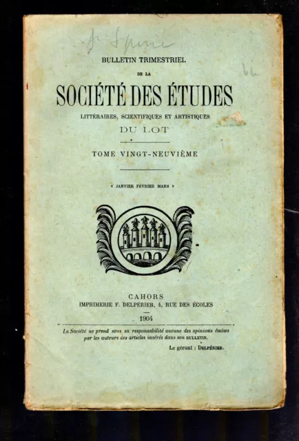 BULLETIN DE LA SOCIETE DES ETUDES DU LOT 1904(1) Sainte Spérie Eglise de Rampoux