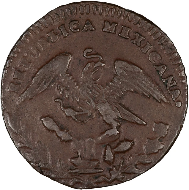 Mexico 1836 1/4 Real (Una Quartilla) EF