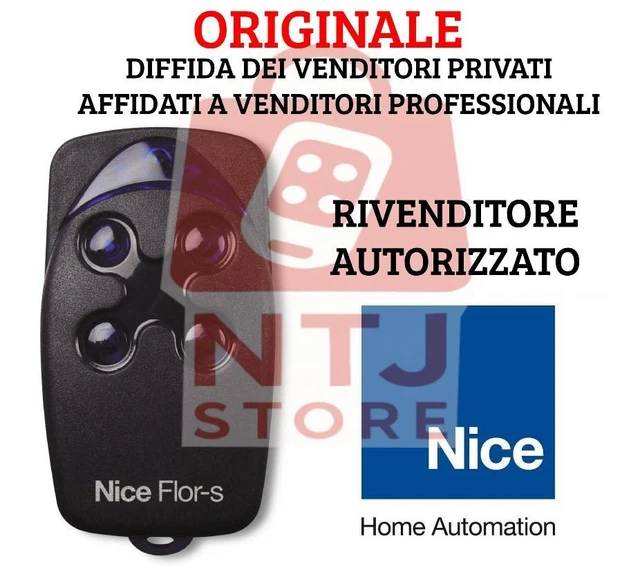 Telecomando NICE FLOR FLO2R-S FLOR-S 2 tasti 433,92MHz Trasmettitore