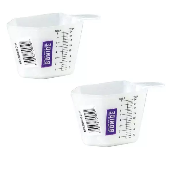 Bonide 4 oz Measuring Cup for Lawn and Garden Liquids ~ 2 Pack