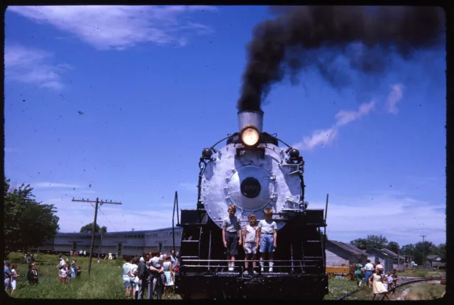 Original Rail Slide - CBQ Chicago Burlington & Quincy 4960+ Peoria IL 9-1964