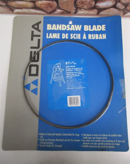 DELTA 28-564 Bandsaw Blade 81.75" Length 1/4" Wide 14 TPI .014 Thick for Metal