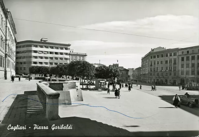 Cartolina Sardegna Cagliari Piazza Garibaldi