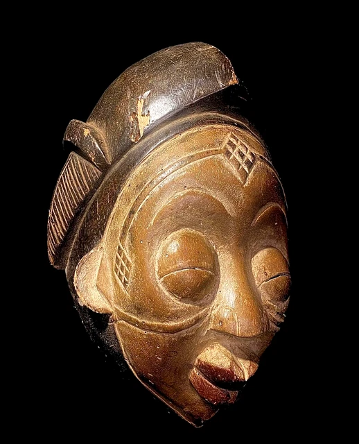 Masks Puno Antiques Wall Hanging Primitive Art Collectibles Wood Masks -5070