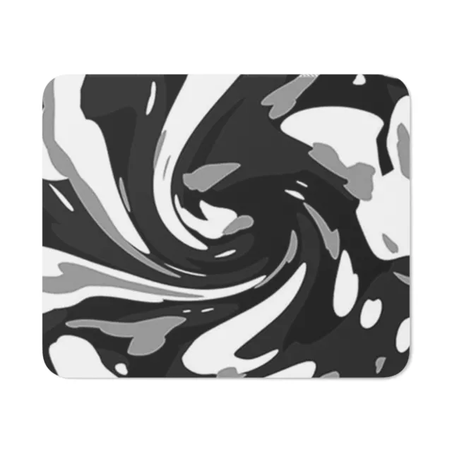 black and white camo mouse pad