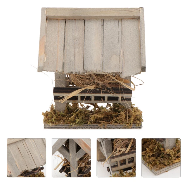 1 pieza Mini House DIY Manager escena de jardín al aire libre modelo Rural Manager (al azar F