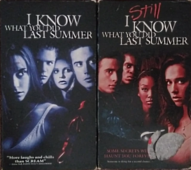 I KNOW WHAT You Did Last Summer & I Still Know What You Did 2 VHS Lot ...