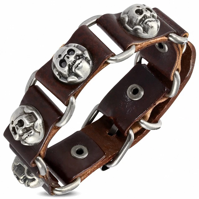Bracelet En Cuir Marron Pour Montre - 20mm/16mm - Longueur 115/75mm - Occasion