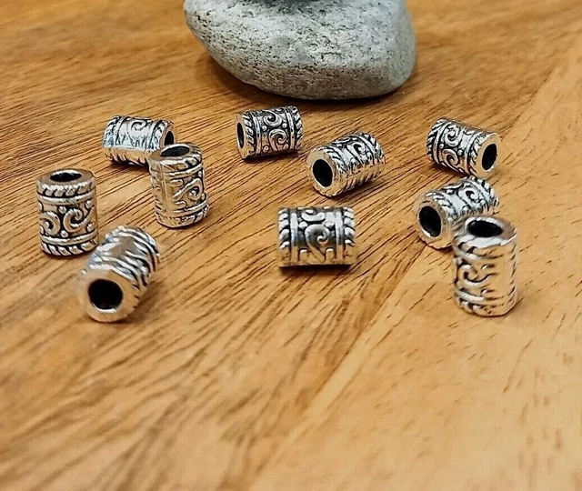 10 Bartperlen, Wikingerperlen, Haar Perlen, Rasta Perlen (1)