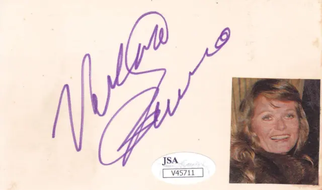 VALERIE PERRINE  Signed 3X5 Index Card, Superman, Lenny JSA V45711