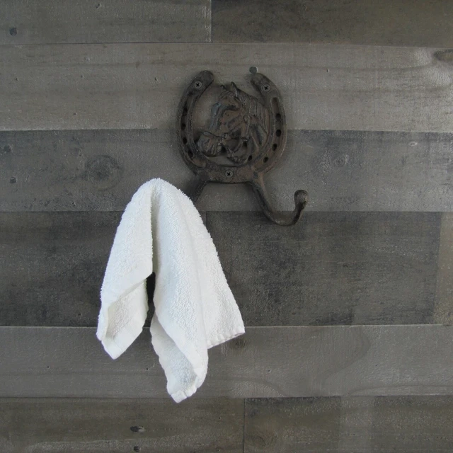 Metal Horseshoe Bathroom Kitchen Towel Hook Coat Holder Horse Gear Wall Hanger 2