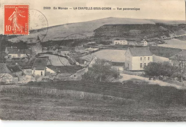 Cpa 58 En Morvan La Chapelle Sous Uchon Vue Panoramique