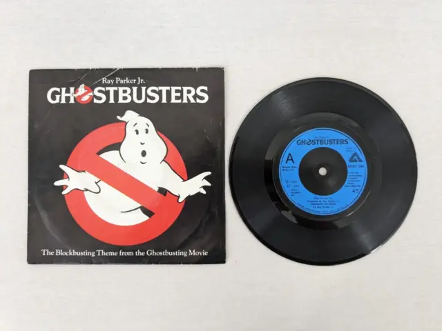 Ghostbusters Ray Parker Jr. 7'' Vinyl Record 1984 Movie Theme Arista ARIST 580