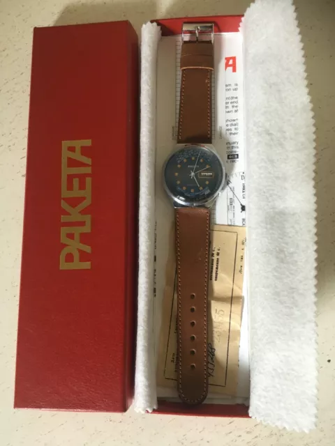 Orologio Russo Paketa Raketa Calendario Perpetuo - Certificato