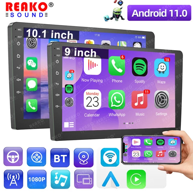 Android 11 Double Din 2+32G Car Stereo Apple CarPlay Auto Radio GPS Navi WiFi FM