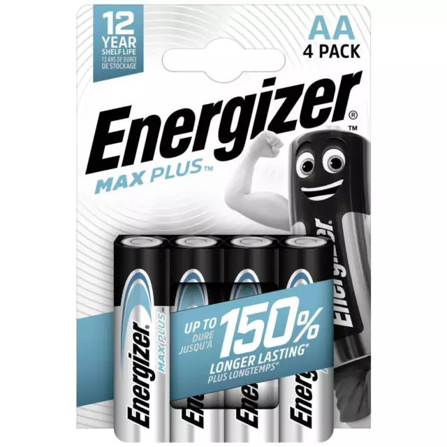 Energizer Max Plus Batteria Stilo (AA) Alcalina/manganese 1.5 V 4 pz.