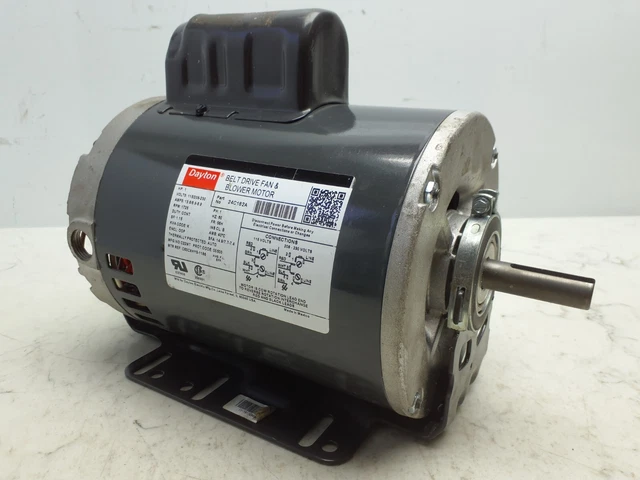 Dayton 24C182A 1 HP 1725 RPM 115/208-230VAC Cap-Start Belt Drive Motor FOR PARTS