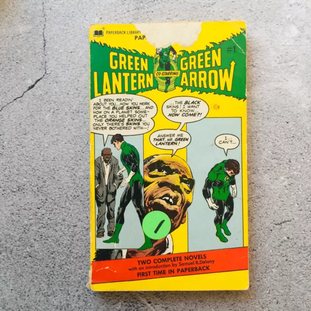 Green Lantern Green Arrow Paperback Book First Printing 1972