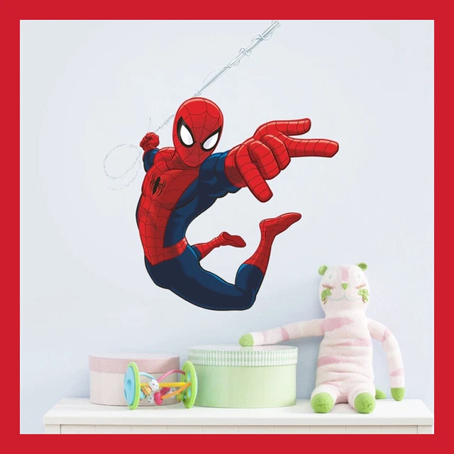 GRAND STICKER GEANT Mural 49X40 Spiderman Deco Poster Jeu Jouet Enfant