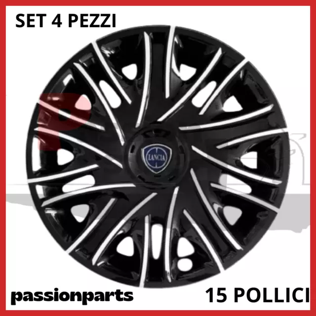 Copricerchi Lancia Ypsilon 15 Nero IN VENDITA! - PicClick IT