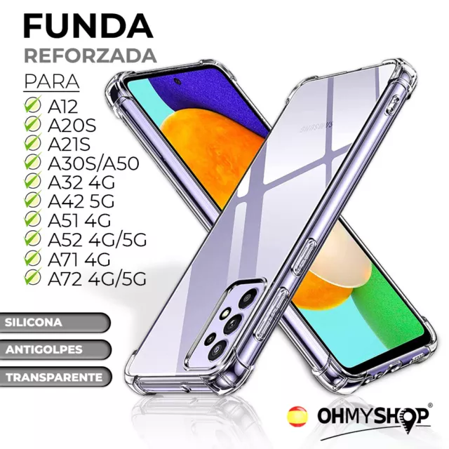 Funda Para Samsung A12 A21S A32 A42 A51 A52 A72 4G/5G Silicona Anti Golpes Tpu