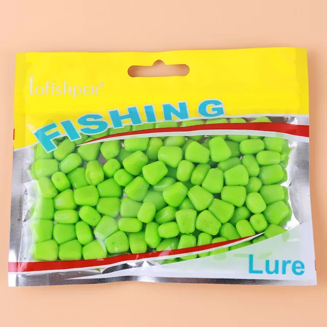 Artificial corn flavor bait corn-shaped carp snapper bait fishing/100 pieces 2