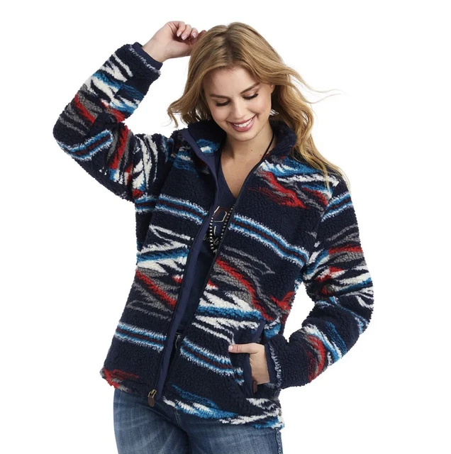 Ariat® Ladies Jacket Chimayo New Mexico Navy Fleece Sherpa  XL Limited Edition