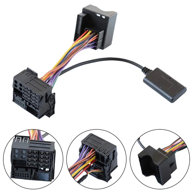Câble Adaptateur AUX Pour Autoradio Ford 5000CD/6000CD - Inclut 4 Outils De Démontage - Compatible Focus, Mondeo, Fiesta (2005+)