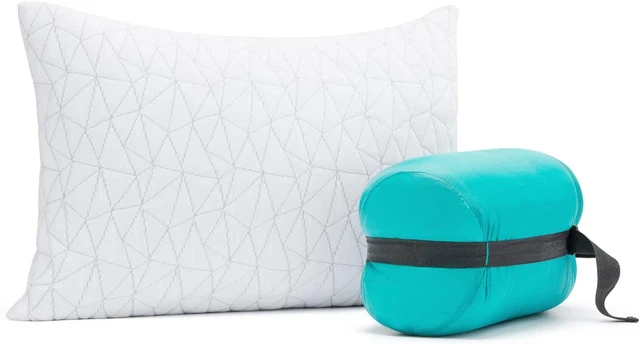 Adjustable Travel Pillows, Camping Pillow For Sleeping w/Compressible Stuff Sack