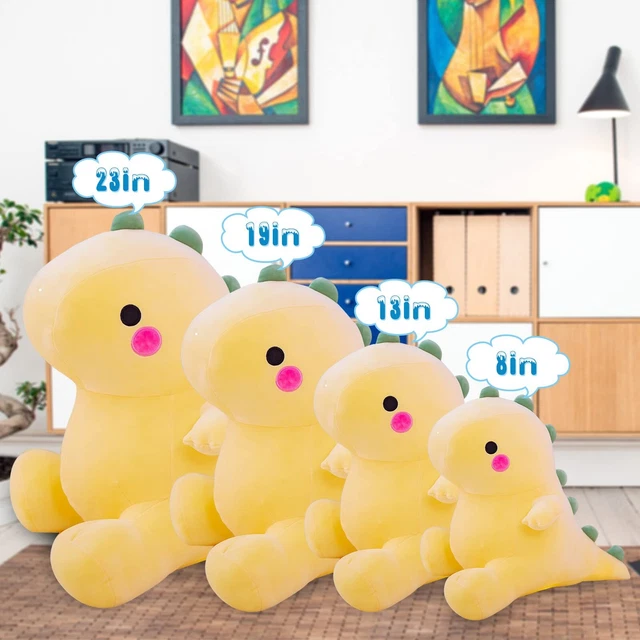 Yellow stuffed deals dinosaur