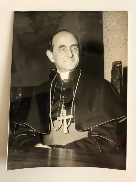 Photo De Presse Giovanni Battista Montini   Originale Vintage