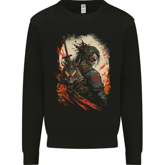 Dark Samurai Fantasy Warrior Mens Sweatshirt Jumper